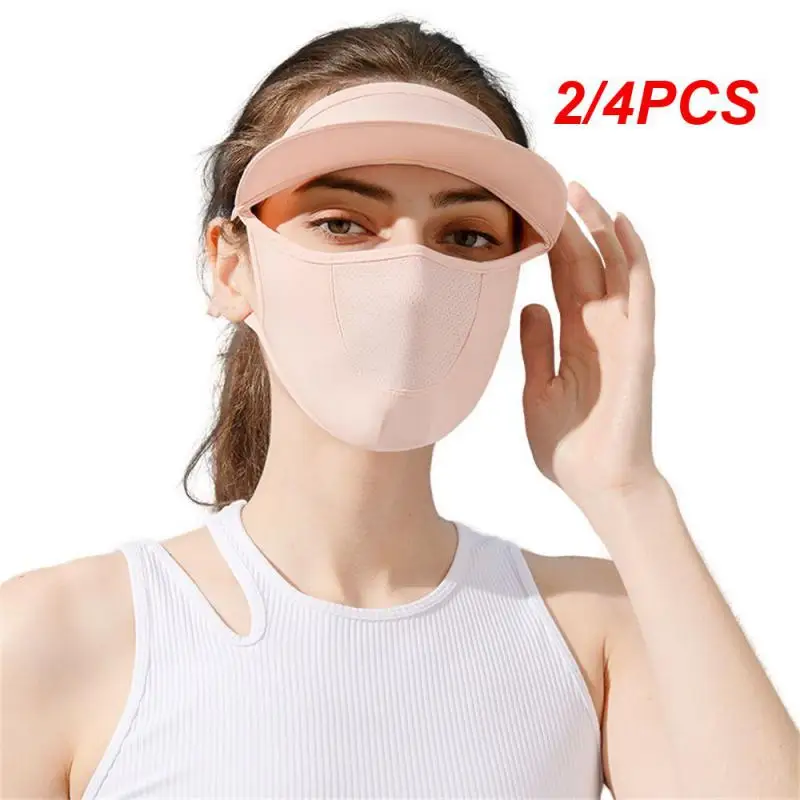 

2/4 шт., женские летние солнцезащитные Маски с полями