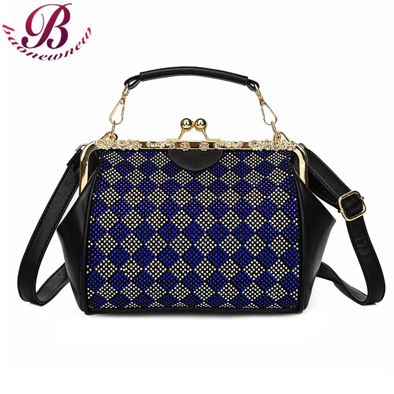 

Women Diamond Handbags Fashion Lattice Design Shoulder Bags For Ladies High Quality Leather Crossbody Purses Female Luxury Flaps
