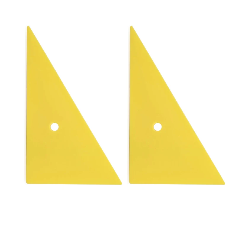 

Треугольный угловой скребок для окон автомобиля, 2 шт., оттенок, пластиковый скребок для виниловой пленки, инструмент для установки углеродной пленки