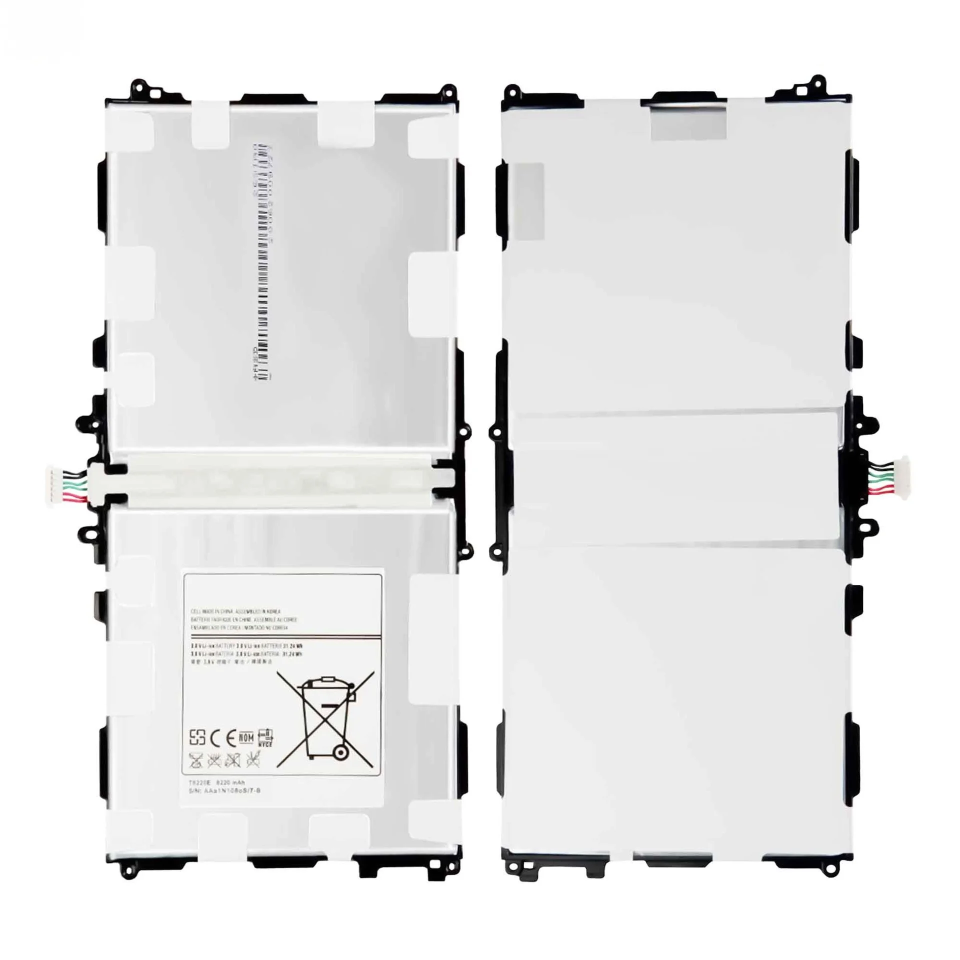 Фото Аккумулятор T8220E 8220 мАч для планшетов Galaxy P600 T525 T520 Edition SM-P601 P605 Note10.1 T601, перезаряжаемая батарея большой емкости №3