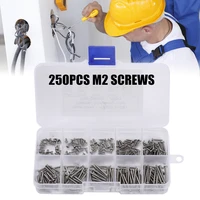 250pcs miniature cross head self tapping screw pan head screw black zinc hardened 4 5 6 8 10 12 14 16 18 20
