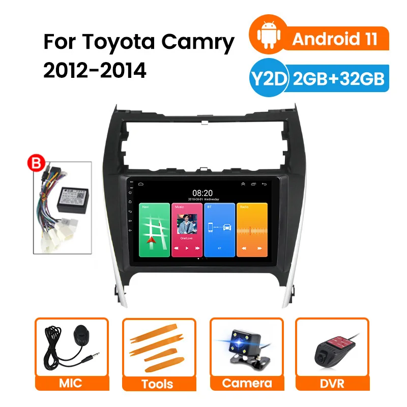 

Android 11 подходит для TOYOTA CAMRY 2012 2013 2014-мультимедийный стерео автомобильный DVD-плеер навигация GPS радио магнитофон Wi-Fi Link