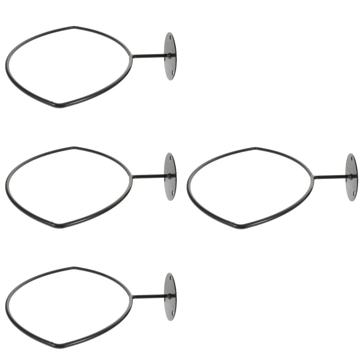 

4 Sets Basketball Display Rack Football Storage Stand Wall Mounted Soccer Stand Sturdy Balls Rack