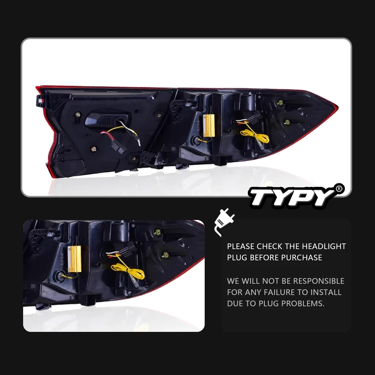 Динамический поворотный сигнал задний фонарь TYPY авто аксессуары обновленный