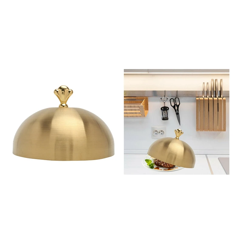 

Stainless Steel Steak Cover Western Food Supply Ball Shape Dish Cover Teppanyaki Cover Kitchen Utensil For Hotel