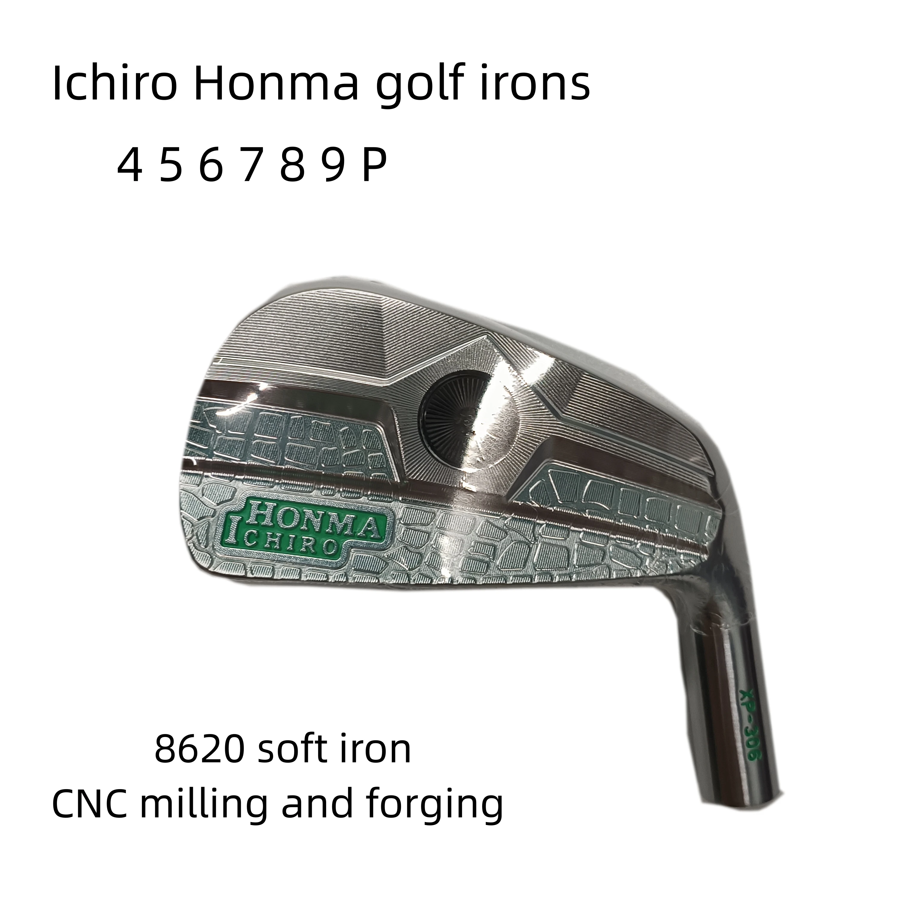 

Новые клюшки для гольфа Ichiro Honma, серебряные клюшки для гольфа, 7 шт., 456789P, стальной или графитовый Вал, клюшки и захваты для клюшек для гольфа опционно
