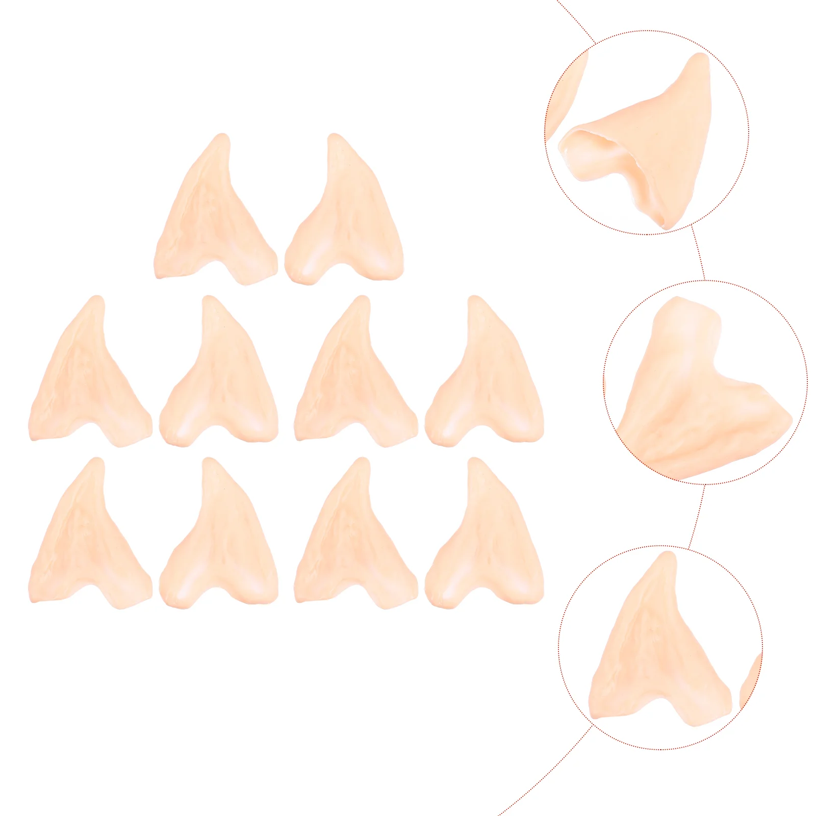 

Аксессуары для костюмов и платьев Elf Ear, сказочный аксессуар для создания гоблинов, реквизит для вечеринок