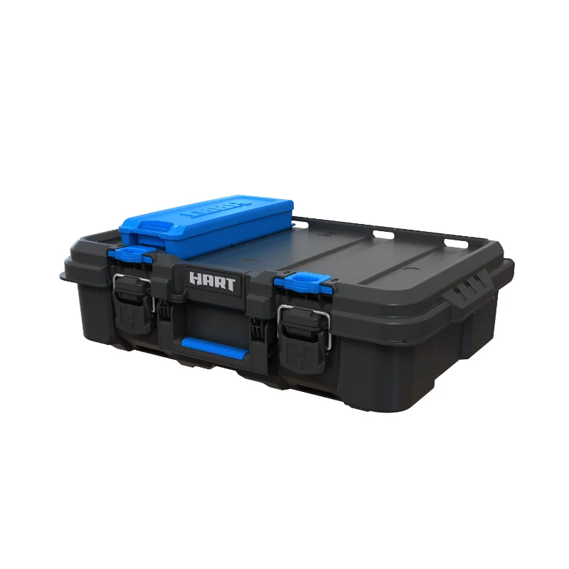 

HART Stack System Tool Box with Small Blue Organizer & Dividers, Fits HART's Modular Storage System