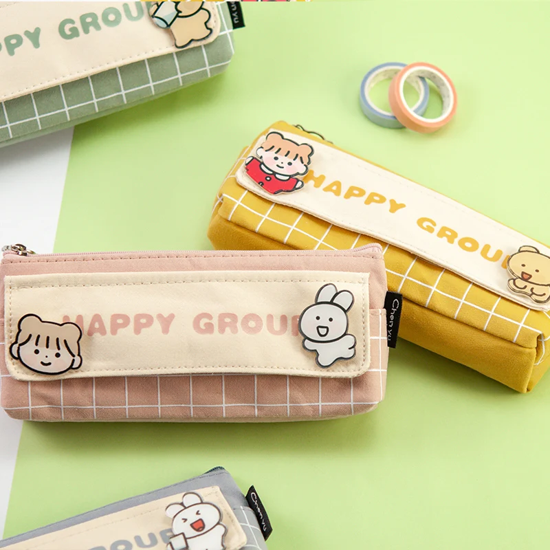 

Multi Function Girl Pencil Boxes Large Capacity and Cute Boys School Bags for Free Shipping Kawaii Stationery Artist Bag Cases