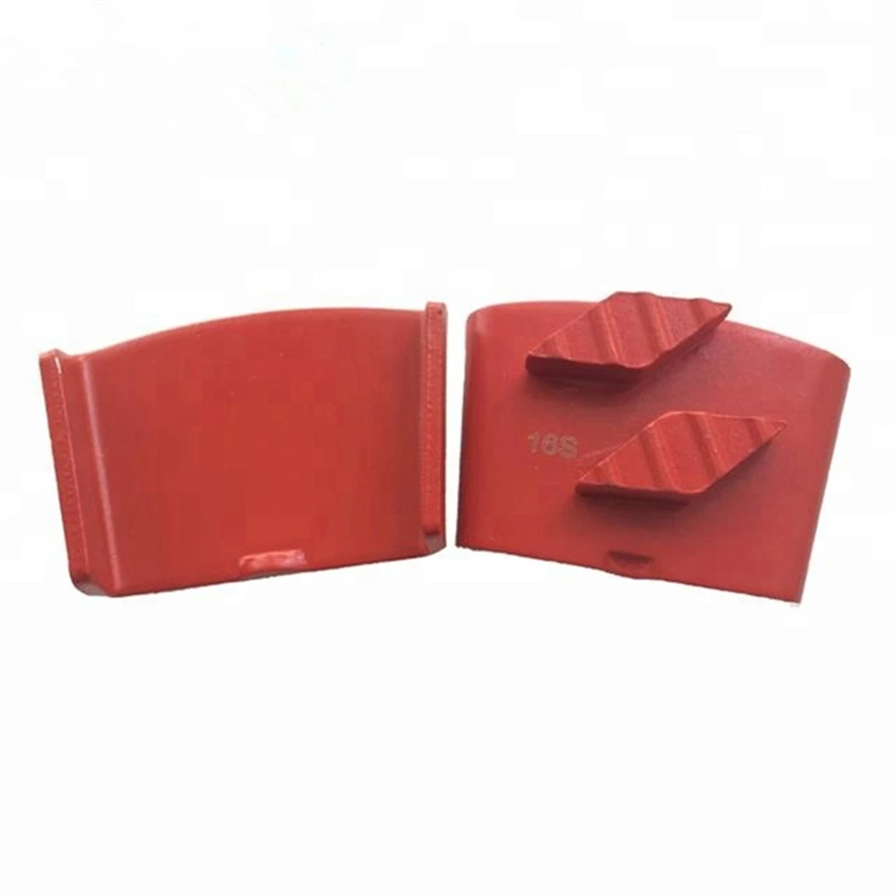 Фото Сегменты для шлифовки бетонных полов EZ80 Red Medium Bond, ромбовидные, с алмазным напылением, желтые, мягкие, для выравнивания бетона HTC №4
