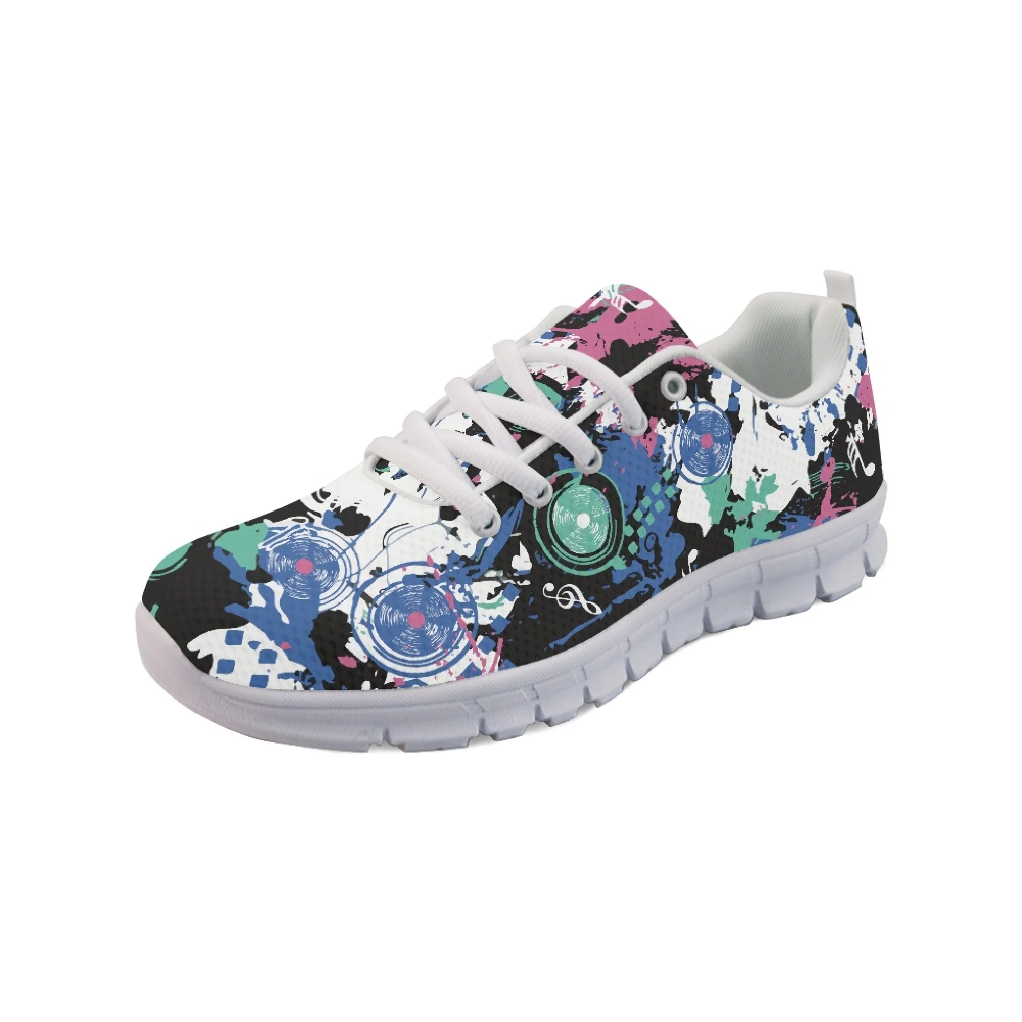 Yikeluo Camouflage Gradient Designer Walking Shoes for Women Ladies Autumn/Winter Flats Casual Sneakers Women Shoes zapatos