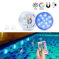 13leds submersible light rgb suction cup underwater lamp party garden decoration aquarium framed swimming pool accessories