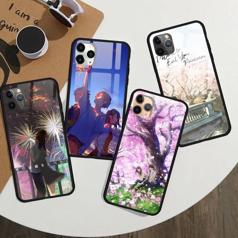

I want to eat your pancreas anime Phone Case Tempered glass For iphone 11 12 13 PRO MAX mini 6 7 8 plus X XS XR