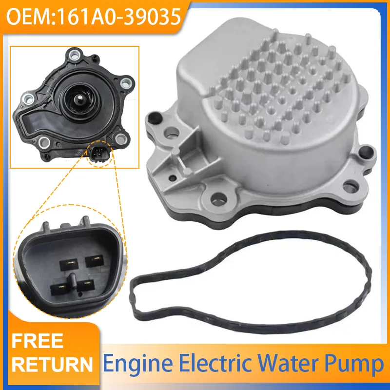 Фото Электрическая водяная помпа 161A0-39035 для Toyota Prius 1.8L 2016–2022, Prius Prime 1.8L 2017–2022, Corolla 1.8L 2020–2022 №1