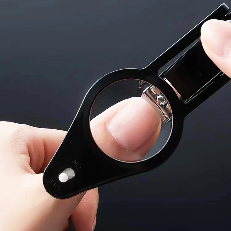 Машинка для стрижки ногтей со светодиодной лупой детей пожилого возраста защита