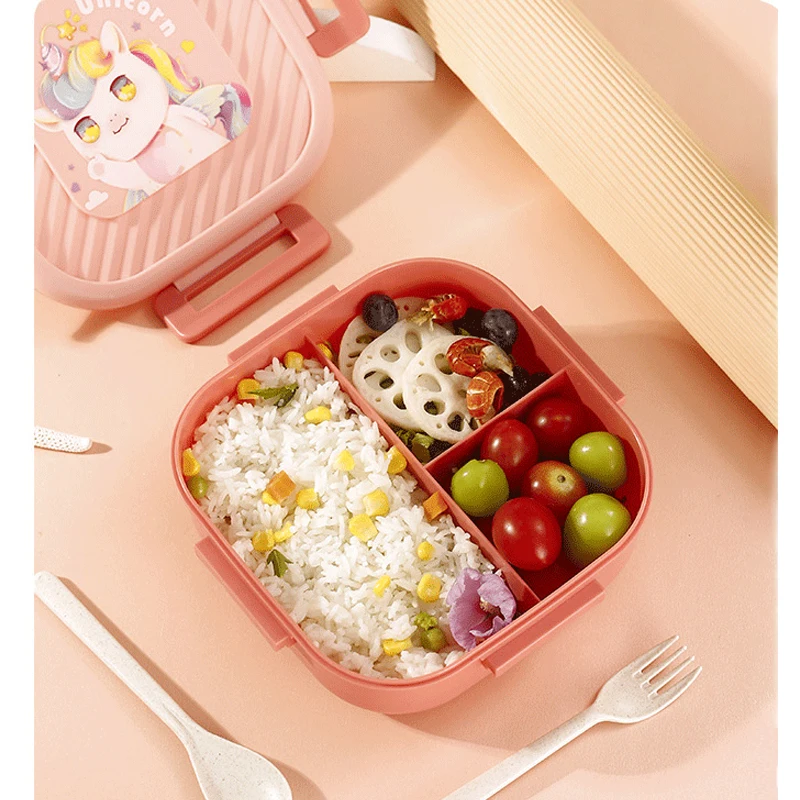 Детский Ланч-бокс С Единорогом - Герметичный Контейнер Для Хранения В