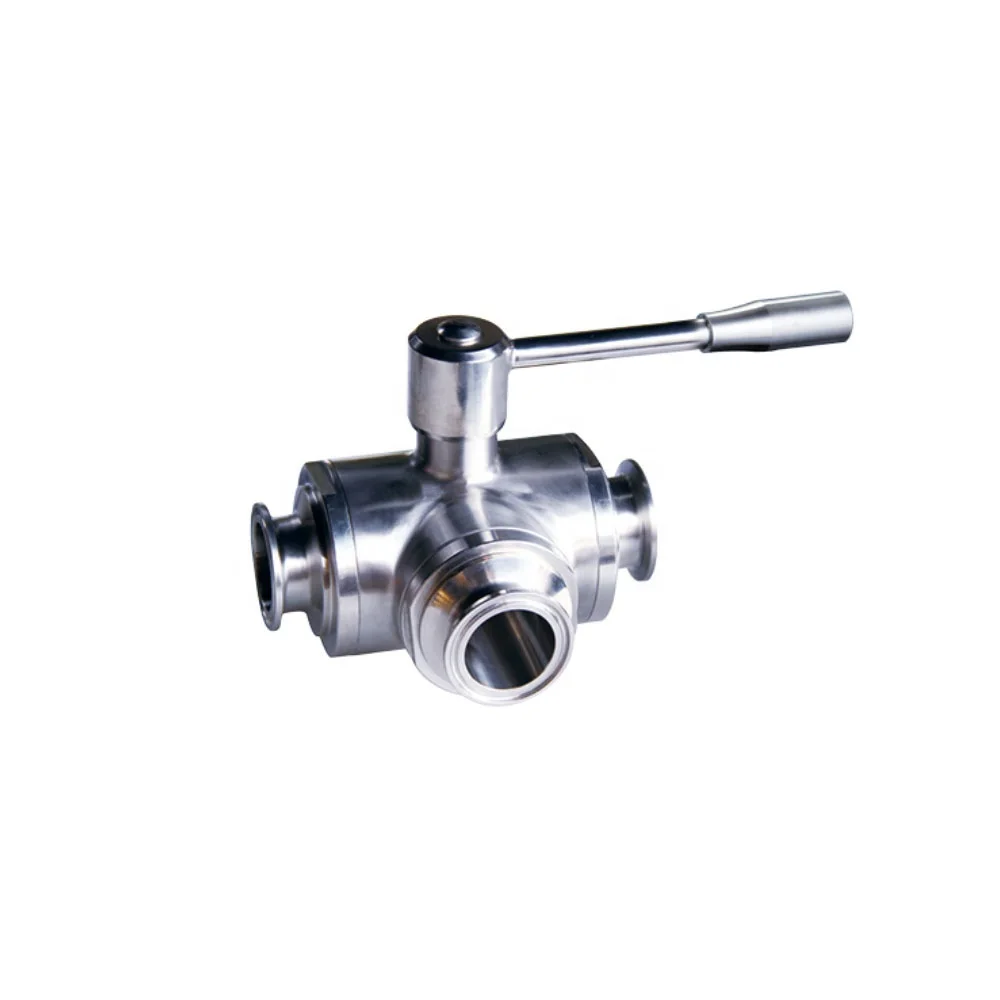 

Sanitary Stainless Steel Food Grade 3 three way ball valve
