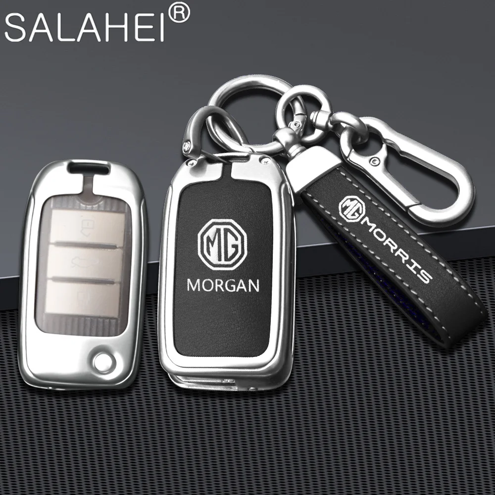

Car Folding Remote Key Case Full Cover Protector Shell Fob For MG ZS MG5 MG6 MG7 I6 EV EZS HS EHS Styling Keychain Accessories