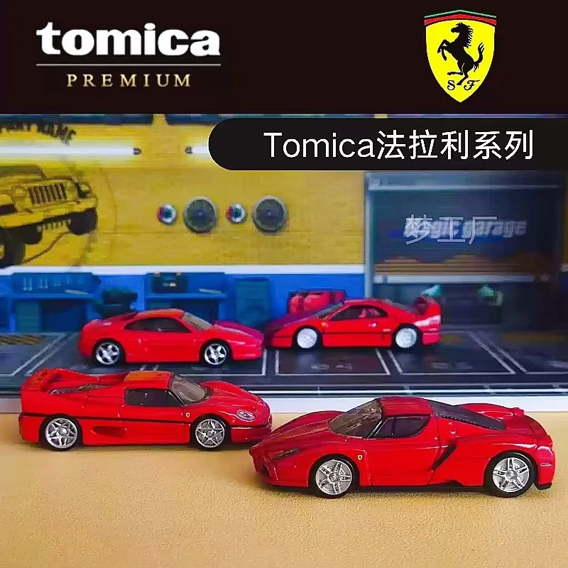 Фото Коллекционная модель автомобиля Takara Tomy Tomica Premium Ferrari 1:64 из литого сплава: Enzo, LaFerrari, F40, Daytona SP3. Подарок-сюрприз. №3