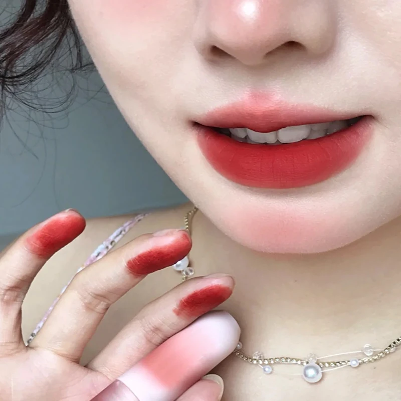 

6 Color Capsule Lip Mud Lip Gloss Waterproof Long-lasting Velvet Matt Mousse Liquid Lipstick Red Lip Tint Woman Makeup Cosmetics