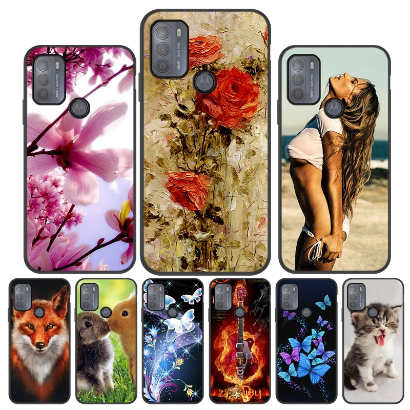 

For Motorola Moto G9 Play E7 G9 Plus G60S G50 G30 G10 G Stylus Power Play 2021 2022 Pure Edge S Silicone TPU Soft Funda