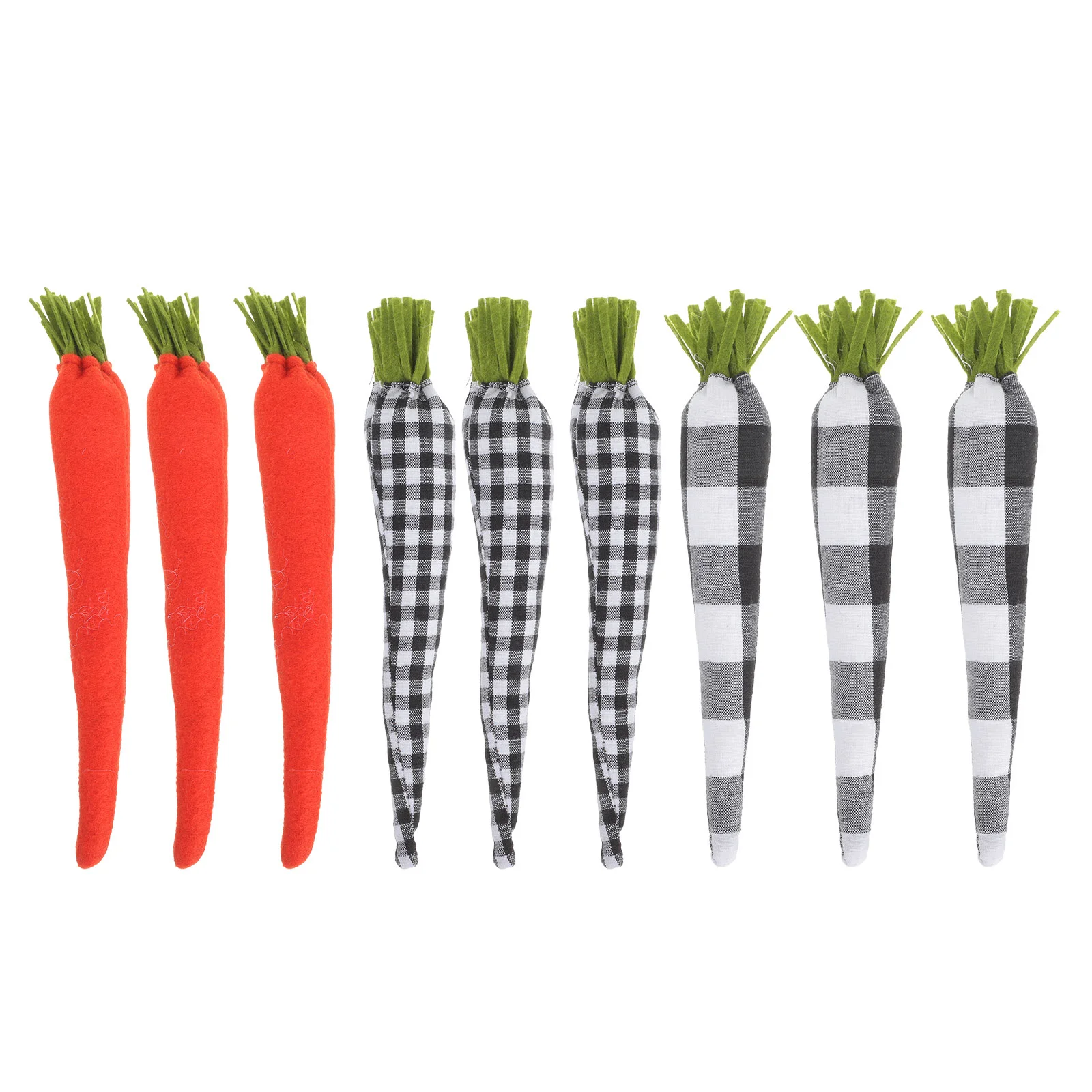 

9Pcs Easter Carrot Adorn Carrot Decor Easter Decor Easter Scene Layout Prop for Decor Home Adorn Festival