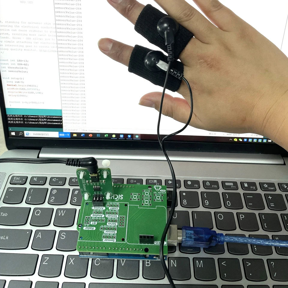 Фото Galvanic Skin Response Sensor Kit for Arduino Measurable  Psychology Testing Healthy GSR Biofeedback 2023 New Free Shipping №4