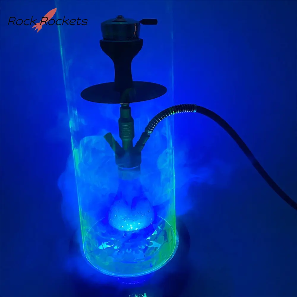 

R&R Large-scale Arab Led Laser Shisha Light Tray Automatic Change Color Shockproof Chicha Lamp for Sheesha Narguile Accessories