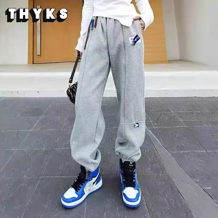 

Women Sweatpant Ader Error Korean Streetwear Casual Jogger Pants Cargo Training High-waisted Sports Summer Reflective Strip Pant