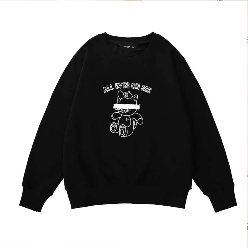 

KPOP JUNGKOOK & TAEHYUNG Sweatshirts Unisex Autumn Winter Long Sleeve Sweatshirts Tops 2022 Letter Print Loose Oversize