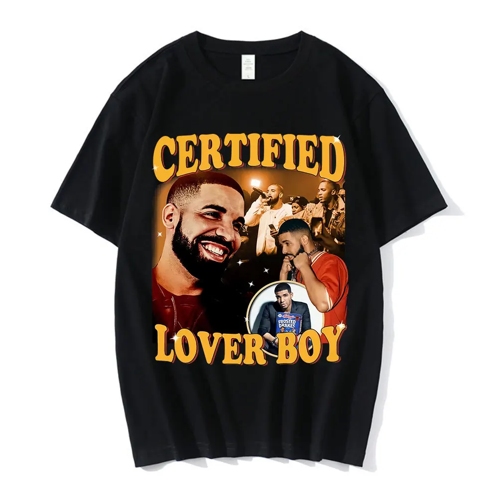 

Certified Lover Boy Album Print Graphics T-shirts Hip Hop Rapper Drake Boys Tees Men Women Fashion Casual Short Sleeve T Shirt
