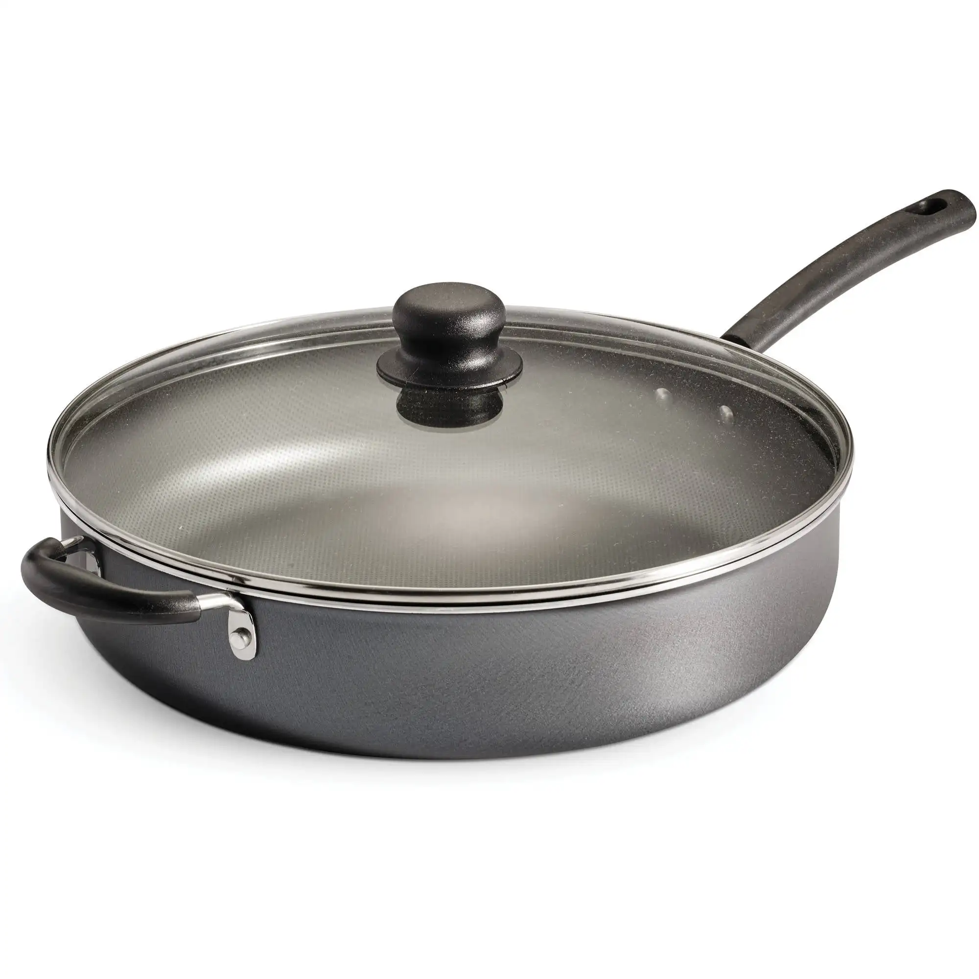 

PrimaWare 5 Quart Non-Stick Covered Jumbo Cooker wok pan cooking pot frying pan non stick pan