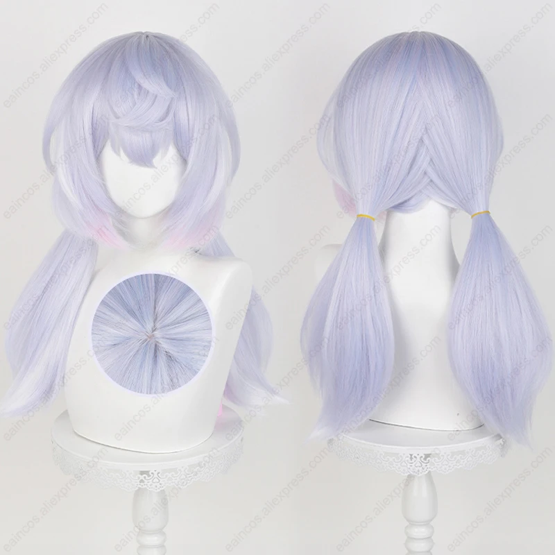 Женский парик для косплея Sigewinne длинный 55 см блестящий розовый пушистый с