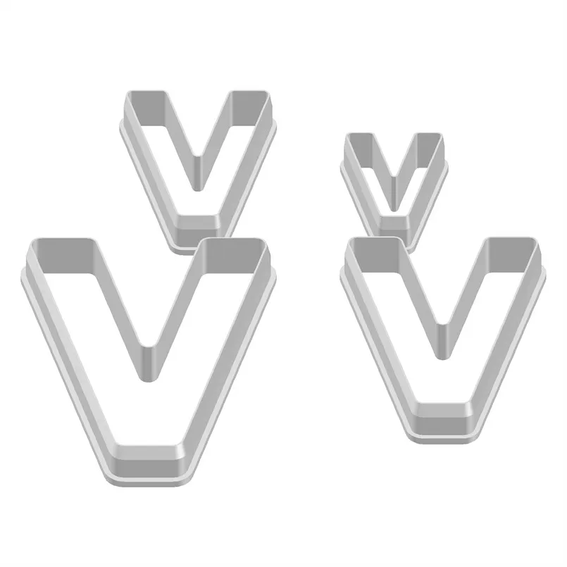 Развлечения мультяшной музыки четырех спецификаций буквы V пластиковые формы