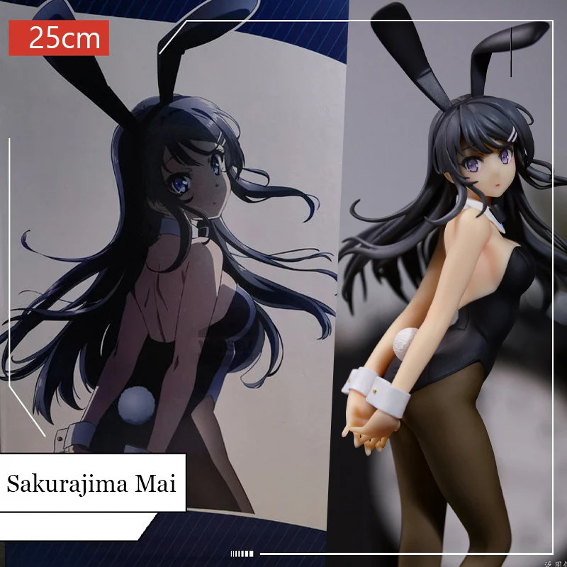 

Аниме Rascal не мечтает кролика Sakurajima Mai 1/7 Bunny Girl ver. Экшн-фигурка из ПВХ коллекционная игрушка модель Кукла