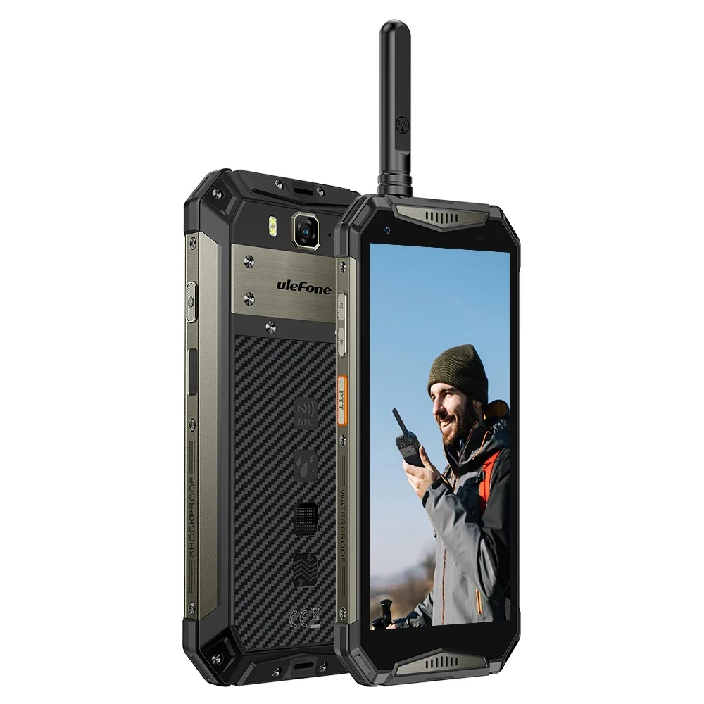 Фото Прочный смартфон Ulefone Armor, рация, 10850 мАч, большой аккумулятор, 12 г + 256 г, мобильный телефон, 50 МП, сотовый телефон, 20 Вт №3