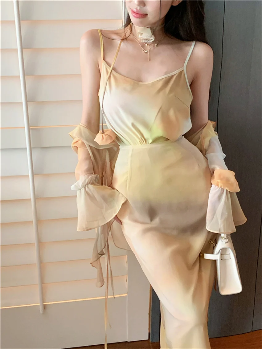 Женские шикарные пикантные костюмы PLAMTEE S-M с оборками Осенние мягкие