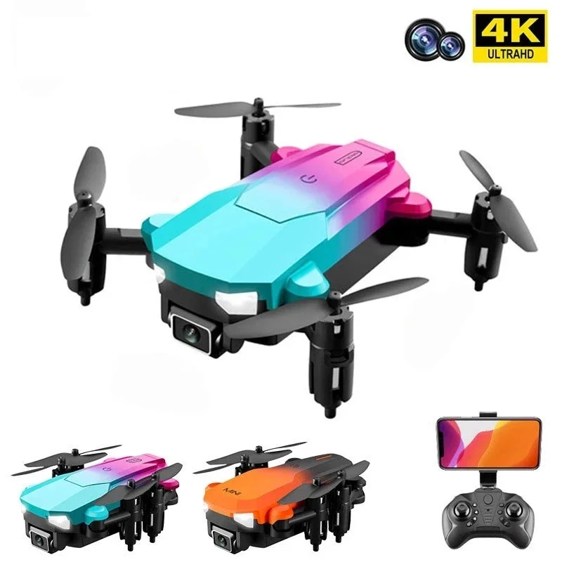Drone 4K HD çift kamera WIFI FPV fonksiyonu irtifa tutun engellerden kaçınma ile RC Helicopt Quadcopter oyuncak