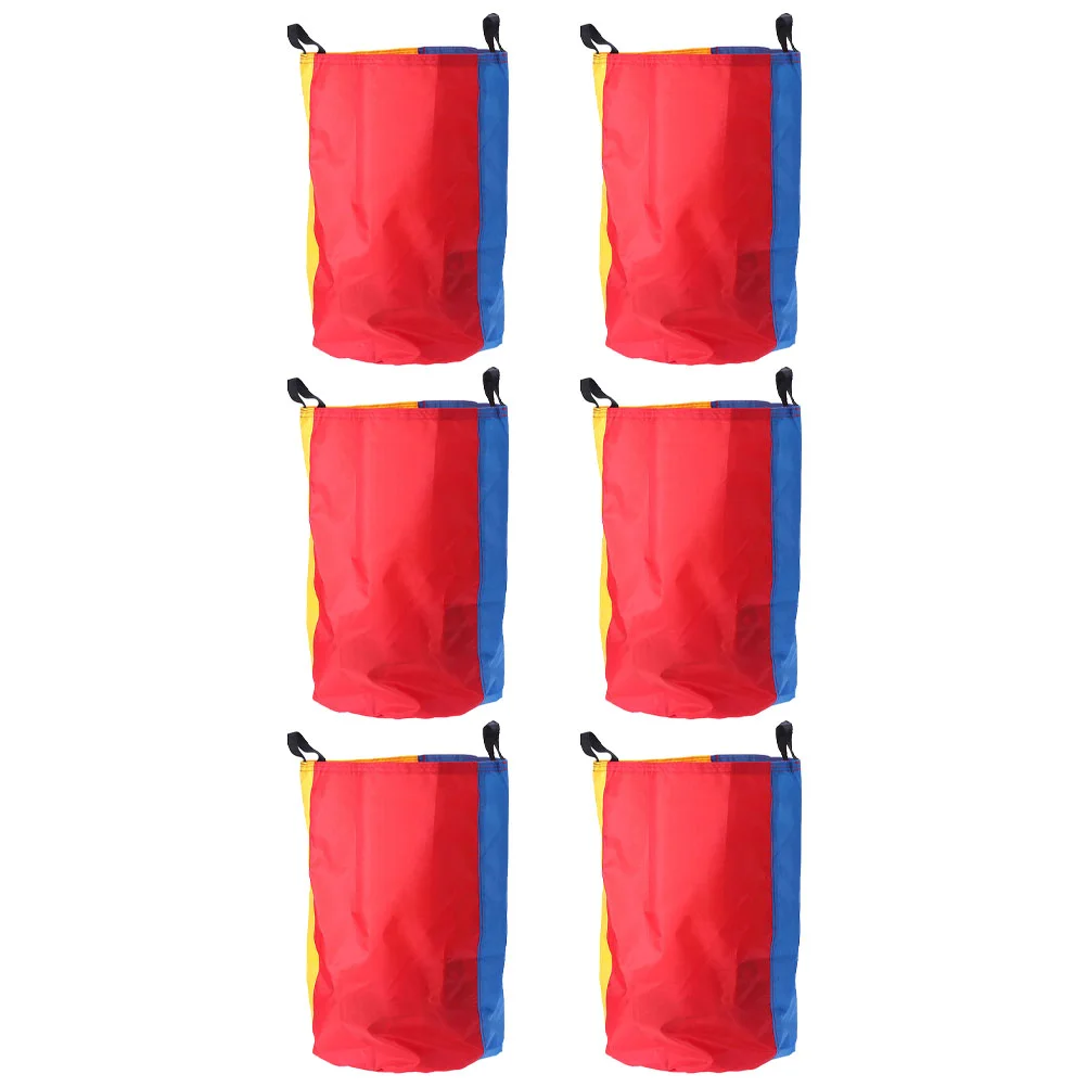

6 Pcs Jumping Bag Outdoor Game Bags Race Pack Sack Party Supplies Colorful Cloth Kids Gifts