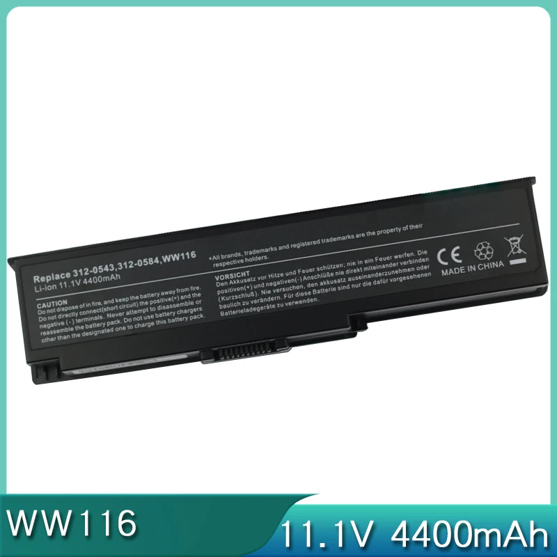 НОВЫЙ аккумулятор WW116 WW118 11 1 В 4400 мАч для Dell Inspiron 1420 Vostro 1400 FT080 FT092 FT095 KX117 MN151 MN154 NR433