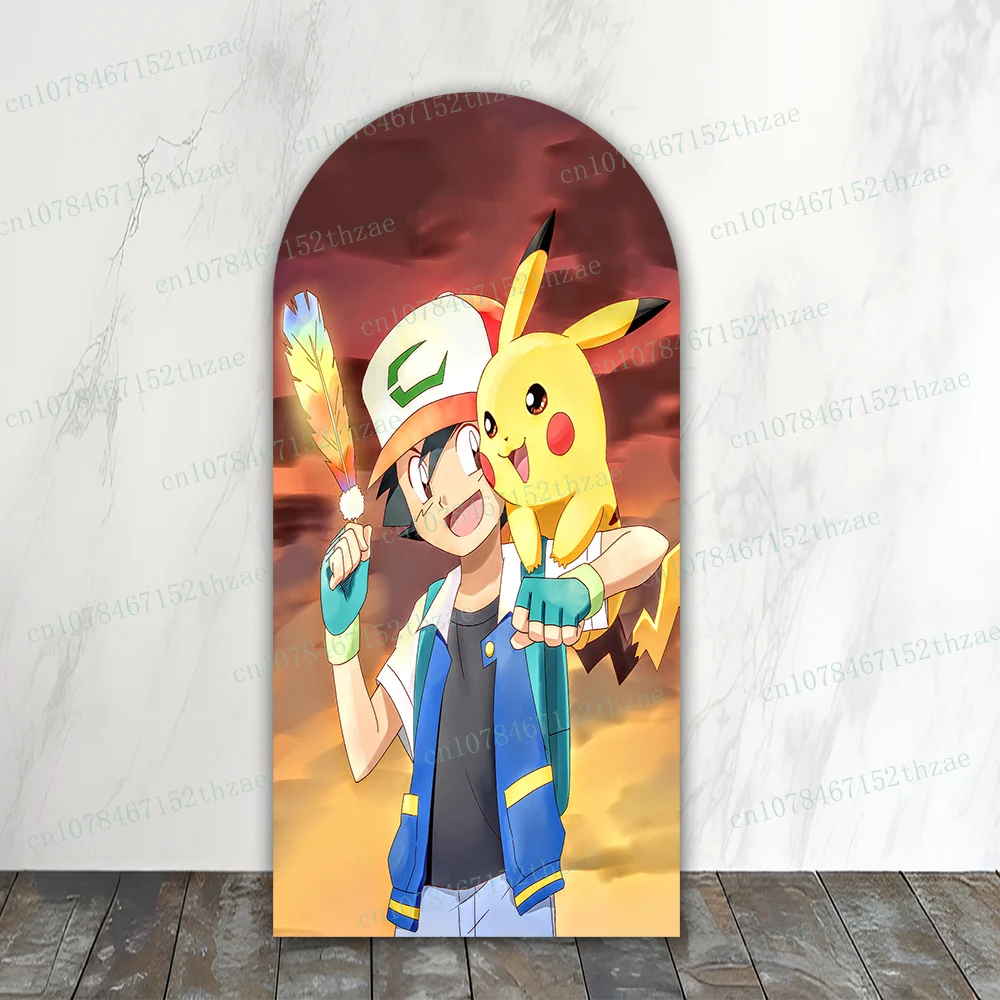 Pokemon Birthday Party Photo Background Arch Photography Backdrop Baby Shower