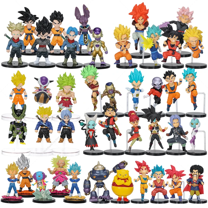 S Son Goku Vegeta Broli Frieza Trunks Beerus Grand Priest Figurine Pvc Action Model Toys Christmas Gift