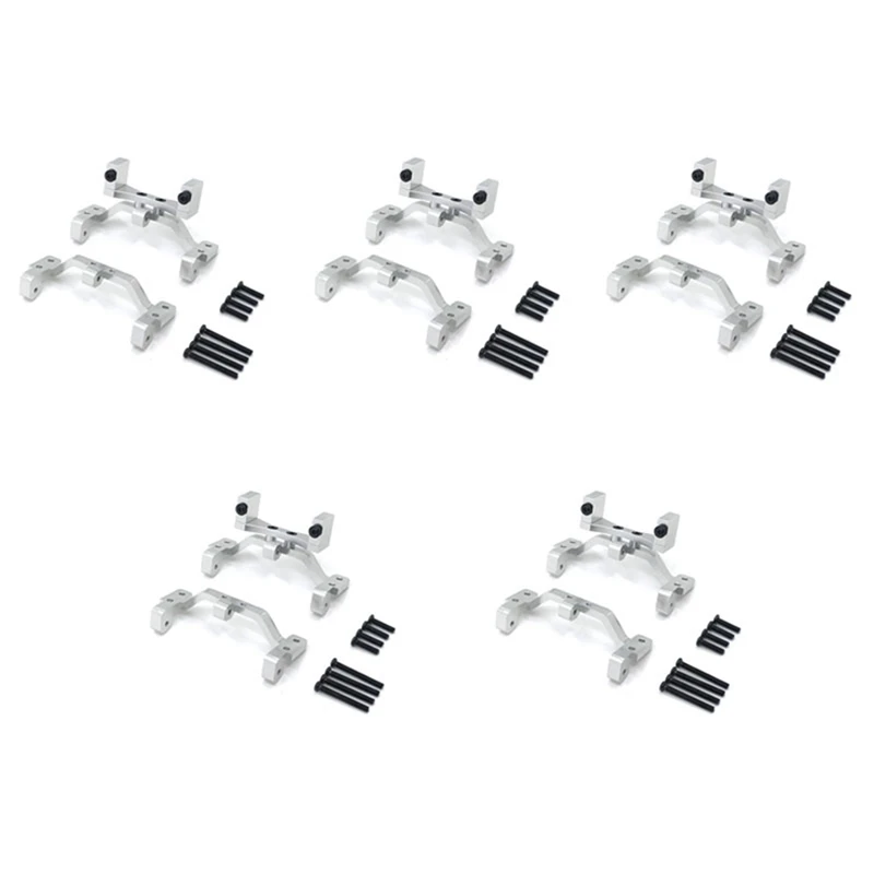 

5X For MN D90 D91 D96 MN99S Metal Pull Rod Base Seat & Axle Up Servo Bracket Mount Accessories,Silver