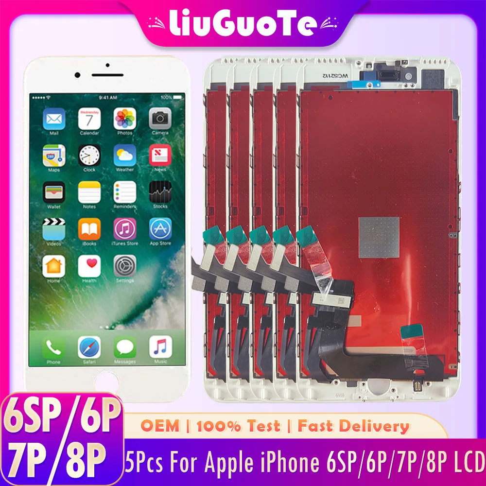 5 шт. OEM ''для Apple IPhone 6SP 6P 7P 8P сменный ЖК-экран ЖК-дисплей сенсорный экран