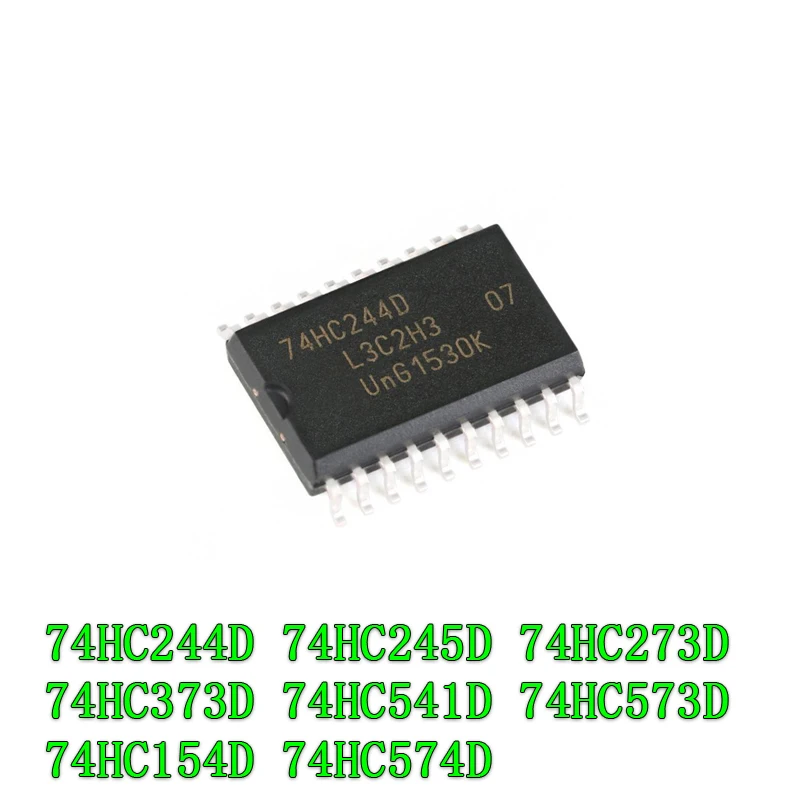 74HC244D 74HC244 SN74HC244DWR SOP20 74HC245D 74HC245 74HC273D 74HC273 74HC373D 74HC154D 74HC541D 74HC541 74HC573D 74HC574D, 10 шт.