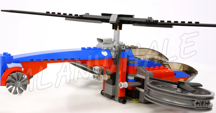 298pcs Super Fighter Revengers Spider Helicopter Rescue Green Goblin Glider 10240 Building Block Toy Compatible With Model