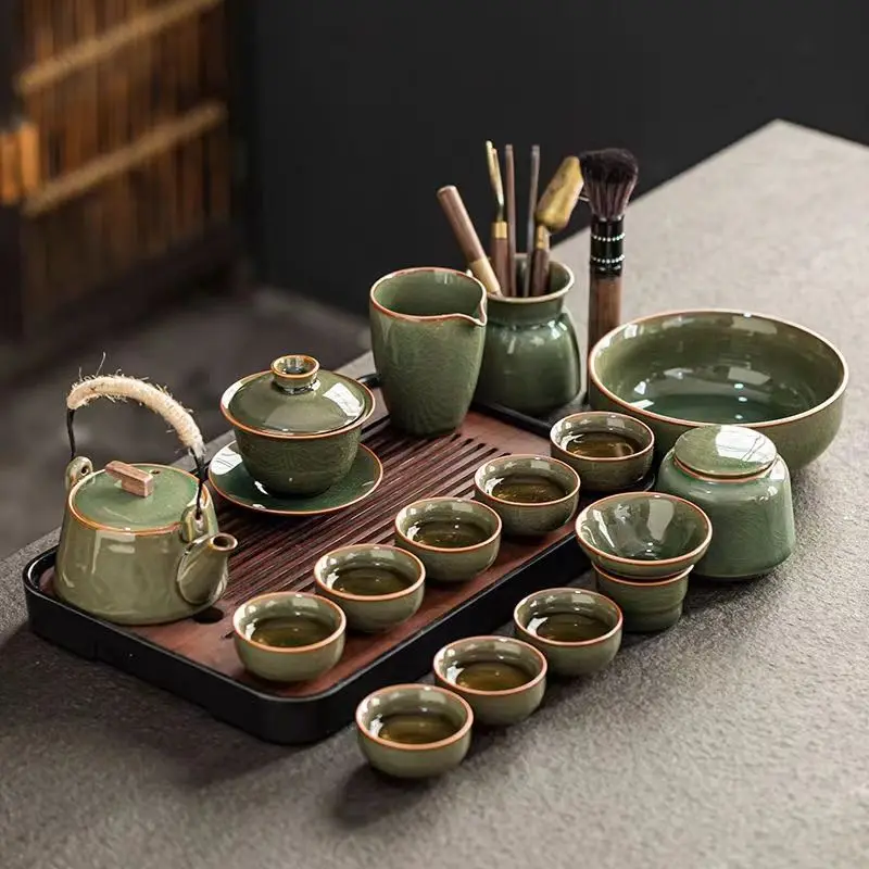Керамический чайный сервиз Geyao Kung Fu для дома Высококачественный полный набор