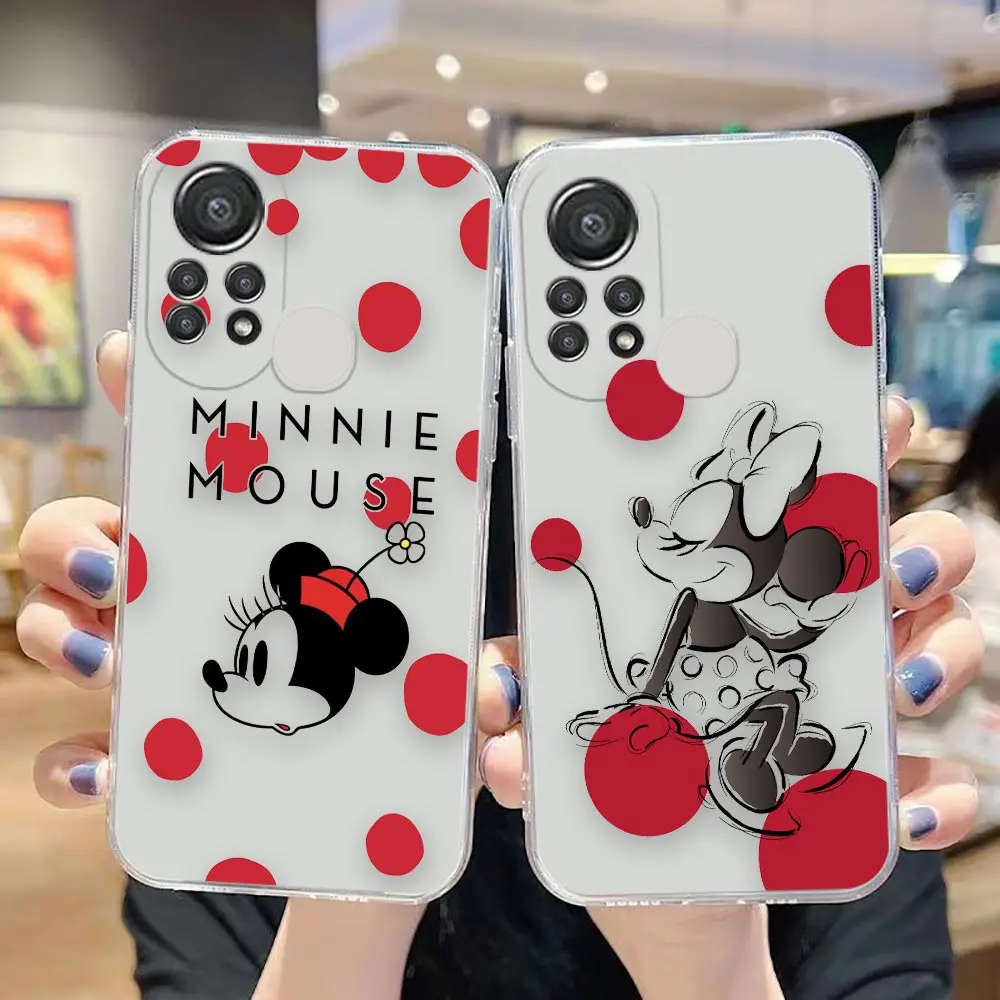 

Clear Case For Infinix TECNO CAMON 18 HOT 10S 11S NFC 8 9 10 11 12 PLAY POVA2 SMART 6 7 GO PRO Case Funny Mickey Minnie Mouse