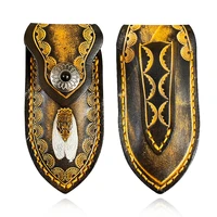 golden cicada diy leather case folding knife knife case edc tool protective case belt loop folding leather case outdoor carrying