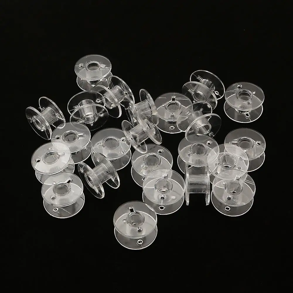 

10-50Pcs Transparent Sewing Machine Spools Home Plastic Empty Spool Bobbins Sewing Tool Accessories Universal Threads Bobbin